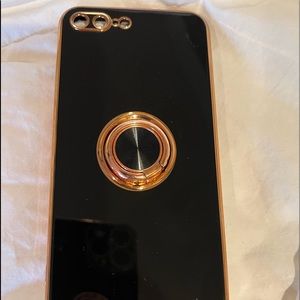 Jelly Cases, black/gold trim used good condition, clear w/gold, pink new buy 1,2